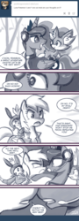 Size: 550x1521 | Tagged: safe, artist:johnjoseco, derpy hooves, princess luna, alicorn, chespin, fennekin, pony, ask princess molestia, gamer luna, g4, boop, comic, crossover, frown, glare, noseboop, open mouth, pokémon, pokémon x and y, smiling, wide eyes