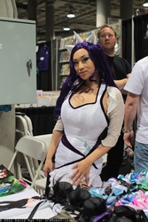 Size: 800x1200 | Tagged: safe, artist:yayacosplay, rarity, human, g4, artist alley, comikaze expo, cosplay, irl, irl human, photo