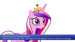 Size: 1920x1080 | Tagged: safe, edit, princess cadance, alicorn, pony, g4, female, insomnia, mare, news, simple background, solo, tony right, transparent background