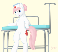 Size: 1786x1580 | Tagged: safe, artist:daf, nurse redheart, pony, g4, bipedal, female, solo