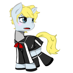 Size: 500x501 | Tagged: safe, artist:fruityloopy-cherry, pony, ginko, lisa silverman, persona, persona 2, ponified, solo