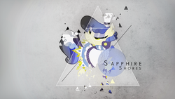 Size: 1920x1080 | Tagged: safe, artist:jave-the-13, sapphire shores, g4, bedroom eyes, female, solo, vector, wallpaper