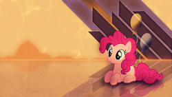 Size: 4096x2304 | Tagged: safe, artist:mithandir730, pinkie pie, g4, balloon, female, solo, vector, wallpaper