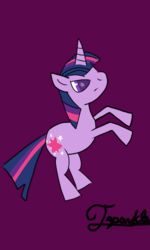 Size: 614x1024 | Tagged: safe, artist:symphonydawn3, twilight sparkle, g4, female, simple background, solo