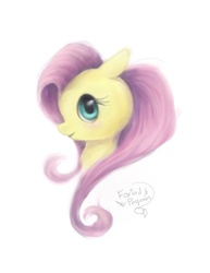 Size: 1156x1500 | Tagged: safe, artist:foxtailpegasus, fluttershy, g4, female, portrait, solo