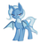 Size: 1244x1357 | Tagged: dead source, safe, artist:sion, trixie, alicorn, bat pony, bat pony alicorn, pony, g4, alicornified, bat ponified, bedroom eyes, female, mare, race swap, simple background, smiling, smirk, solo, trixiebat, trixiecorn, white background