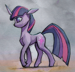 Size: 1024x986 | Tagged: safe, artist:i-am-knot, twilight sparkle, g4, female, profile, solo, walking