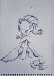 Size: 2415x3381 | Tagged: safe, artist:roadsleadme, rarity, g4, clothes, crying, dress, traditional art