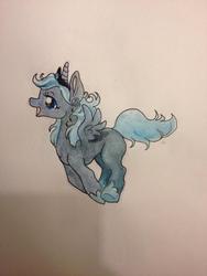 Size: 720x960 | Tagged: safe, artist:queenanneka, princess luna, g4, female, solo, traditional art, younger