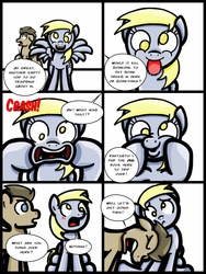 Size: 768x1024 | Tagged: safe, artist:alcoconut, derpy hooves, doctor whooves, time turner, pegasus, pony, g4, comic, dashface, female, mare