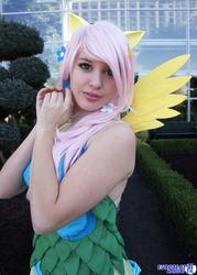 Size: 1464x2048 | Tagged: safe, artist:lisa-lou-who, fluttershy, human, g4, clothes, cosplay, dress, gala dress, irl, irl human, photo, solo