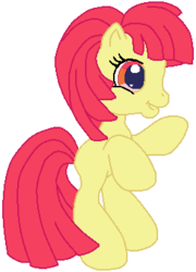 Size: 258x358 | Tagged: safe, artist:colossalstinker, color edit, apple bloom, toola-roola, g3, g3.5, g4, female, fusion, recolor, solo