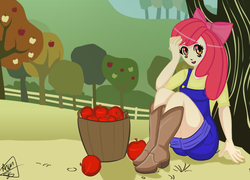 Size: 1280x920 | Tagged: safe, artist:stubbornstallion, apple bloom, human, g4, female, humanized, solo