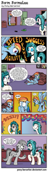 Size: 980x3490 | Tagged: safe, artist:pony-berserker, rainbow dash, rarity, thunderlane, oc, oc:dew droplet, oc:midnight eclipse, g4, alchemist, alchemy, color loss, comic, cricket ball, cricket bat, dialogue, doping, female, fins, male, picture, potion, puking rainbows, rainbow, rainbow-less dash, recolor, ship:rarilane, shipping, side effects, speech bubble, straight, transformation, waste