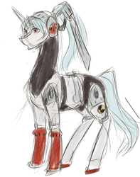 Size: 640x811 | Tagged: safe, pony, labrys, persona, persona 4, ponified, solo