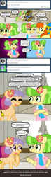 Size: 640x2203 | Tagged: safe, artist:ficficponyfic, chickadee, ms. peachbottom, oc, oc:hoover sweeps, cyoa:peachbottom's quest, g4, ask, cyoa, jezzie belle, tumblr