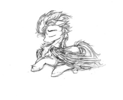 Size: 2273x1845 | Tagged: safe, artist:caffeinatedparrot, flash sentry, g4, male, monochrome, sketch, solo