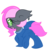 Size: 1000x1000 | Tagged: safe, artist:starlightlore, oc, oc only, oc:heartbeat, bat pony, pony, clothes, footed sleeper, heart eyes, pajamas, simple background, solo, transparent background, wingding eyes