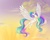 Size: 862x693 | Tagged: safe, artist:veritasket, princess celestia, g4, female, flying, solo