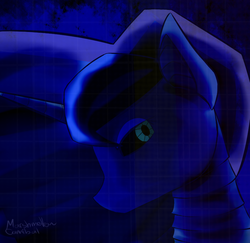 Size: 884x860 | Tagged: safe, artist:moonsharddragon, princess luna, robot, g4, female, princess lunabot, solo