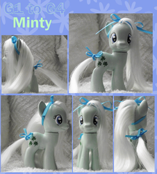 Size: 730x807 | Tagged: safe, artist:phasingirl, minty (g1), g1, g4, customized toy, g1 to g4, generation leap, irl, photo, toy