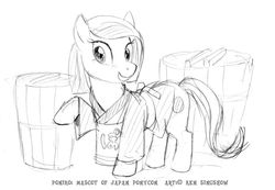 Size: 1000x693 | Tagged: safe, artist:kensingshow, oc, oc only, oc:poniko, earth pony, pony, monochrome, solo