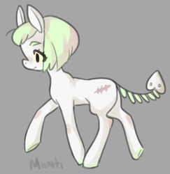 Size: 455x469 | Tagged: safe, artist:miinti, oc, oc only, earth pony, pony, augmented tail, colored, solo