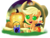 Size: 2048x1536 | Tagged: safe, artist:ruhisu, applejack, bat pony, earth pony, pony, spider, g4, baby, baby pony, babyjack, bag, bat wings, candy, chocolate, clothes, costume, cowboy hat, cute, female, filly, foal, food, halloween, hat, holiday, jack-o-lantern, jackabetes, lollipop, moon, nightmare, nightmare night, pumpkin, smiling, solo