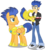 Size: 3102x3478 | Tagged: safe, artist:vector-brony, flash sentry, human, pegasus, pony, equestria girls, g4, armor, duo, guard armor, helmet, human ponidox, male, self paradox, self ponidox, simple background, solo, square crossover, transparent background, vector
