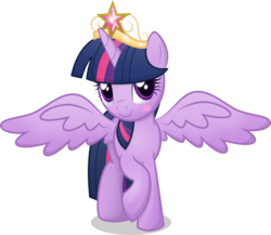 Size: 15634x13566 | Tagged: safe, artist:rainbownspeedash, twilight sparkle, alicorn, pony, g4, .ai available, absurd resolution, blushing, cute, element of magic, female, looking at you, mare, simple background, smiling, solo, transparent background, twilight sparkle (alicorn), vector