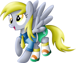 Size: 6390x5288 | Tagged: safe, artist:beamsaber, derpy hooves, pegasus, pony, g4, absurd resolution, clothes, equestria girls outfit, female, mare, simple background, solo, transparent background