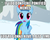 Size: 498x403 | Tagged: safe, rainbow dash, pegasus, pony, g4, artifact, caption, female, headband, image macro, impact font, meme, my little brony, ponified meme, snow, solo, south park, super cool ski instructor, text, watermark, you're gonna have a bad time