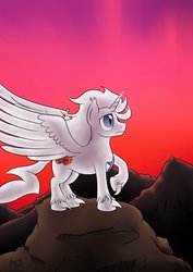 Size: 751x1063 | Tagged: safe, artist:darkhestur, oc, oc only, alicorn, pony, alicorn oc, commission, dragonheart, solo