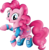 Size: 4517x4635 | Tagged: safe, artist:beamsaber, pinkie pie, earth pony, pony, g4, absurd resolution, bracelet, clothes, equestria girls outfit, female, jewelry, simple background, skirt, solo, transparent background