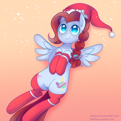 Size: 800x800 | Tagged: safe, artist:pekou, oc, oc only, pegasus, pony, christmas, featureless crotch, solo