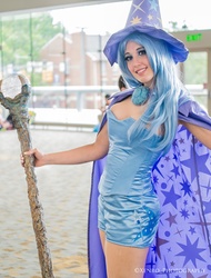 Size: 3264x4306 | Tagged: safe, artist:sarahn29, artist:xen photography, trixie, human, bronycon, bronycon 2013, g4, cape, clothes, cosplay, hat, irl, irl human, photo, solo, trixie's cape, trixie's hat
