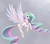 Size: 3383x2976 | Tagged: safe, artist:dannylim86, princess celestia, g4, female, solo, spread wings