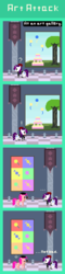 Size: 440x1820 | Tagged: safe, artist:zztfox, pinkie pie, rarity, g4, comic, pixel art