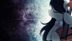 Size: 1920x1080 | Tagged: safe, artist:alexpony, artist:karl97, octavia melody, earth pony, pony, g4, cello, eyes closed, female, musical instrument, solo, vector, wallpaper