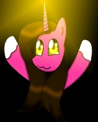 Size: 446x554 | Tagged: safe, artist:shrusxaiken, oc, oc only, pony, unicorn, purity, solo, uguu