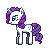 Size: 50x50 | Tagged: safe, artist:sliperrysheep, rarity, g4, female, gif, lowres, non-animated gif, pixel art, simple background, solo, transparent background