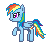 Size: 50x50 | Tagged: safe, artist:sliperrysheep, rainbow dash, g4, female, gif, lowres, non-animated gif, pixel art, simple background, solo, transparent background
