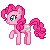 Size: 50x50 | Tagged: safe, artist:sliperrysheep, pinkie pie, g4, female, gif, lowres, non-animated gif, pixel art, simple background, solo, transparent background