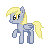 Size: 50x50 | Tagged: safe, artist:sliperrysheep, derpy hooves, pegasus, pony, g4, female, gif, lowres, mare, non-animated gif, pixel art, simple background, solo, transparent background