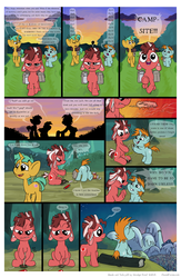 Size: 1300x2000 | Tagged: safe, artist:smudge proof, snails, snips, oc, comic:heads and tails, g4, comic, sunset