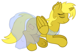 Size: 6000x4000 | Tagged: safe, artist:erockertorres, oc, oc only, oc:ticket, alicorn, pony, alicorn oc, clothes, nightgown, simple background, solo, transparent background