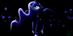 Size: 2048x1024 | Tagged: safe, artist:greeny-nyte, princess luna, alicorn, pony, g4, female, solo