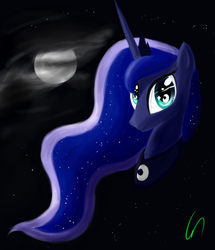 Size: 1840x2137 | Tagged: safe, artist:greeny-nyte, princess luna, g4, female, solo