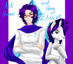 Size: 1280x1121 | Tagged: safe, rarity, human, ask human and pony elusive, g4, elusive, glasses, humanized, rule 63, tumblr, unshorn fetlocks