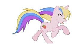 Size: 400x237 | Tagged: safe, artist:nonymous, holly dash, pony, unicorn, g4, swarm of the century, animated, background removed, eyes closed, female, gif, open mouth, simple background, solo, transparent background